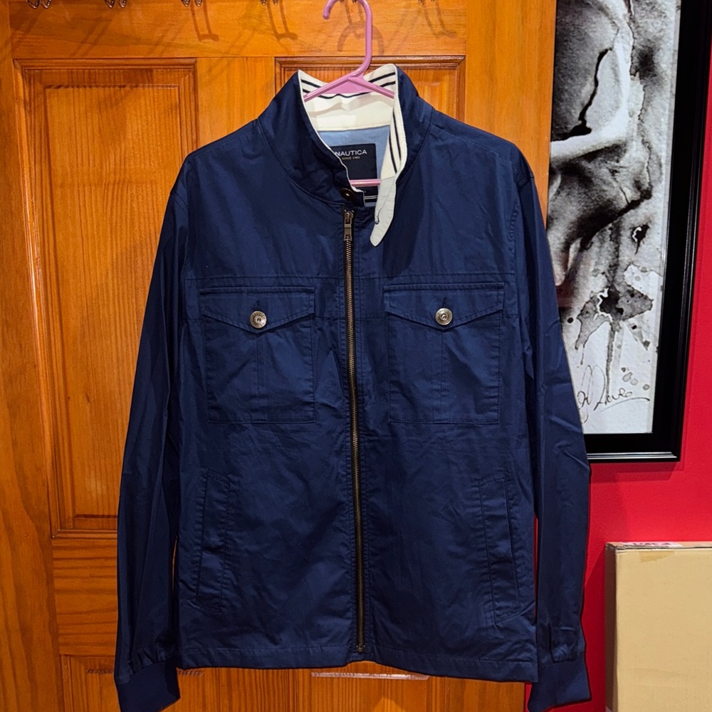 Nautica Men's Dark Blue Lightweight Jacket